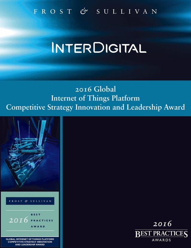 Thumbnail for the White Paper titled 2016 Frost & Sullivan Global IoT Platform Competitive Strategy Innovation and Leadership Award